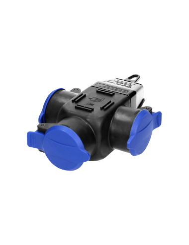 ROZGAŁĘŹNIK BRYZGOSZCZELNY I ODPORNY NA UDERZENIA 16A 230V AC IP44, SCHUKO