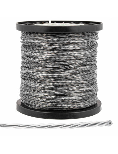 ŻYŁKA TNĄCA 2,4x100m SKRĘCONA KARBOWANA DUO-LINE SILVER