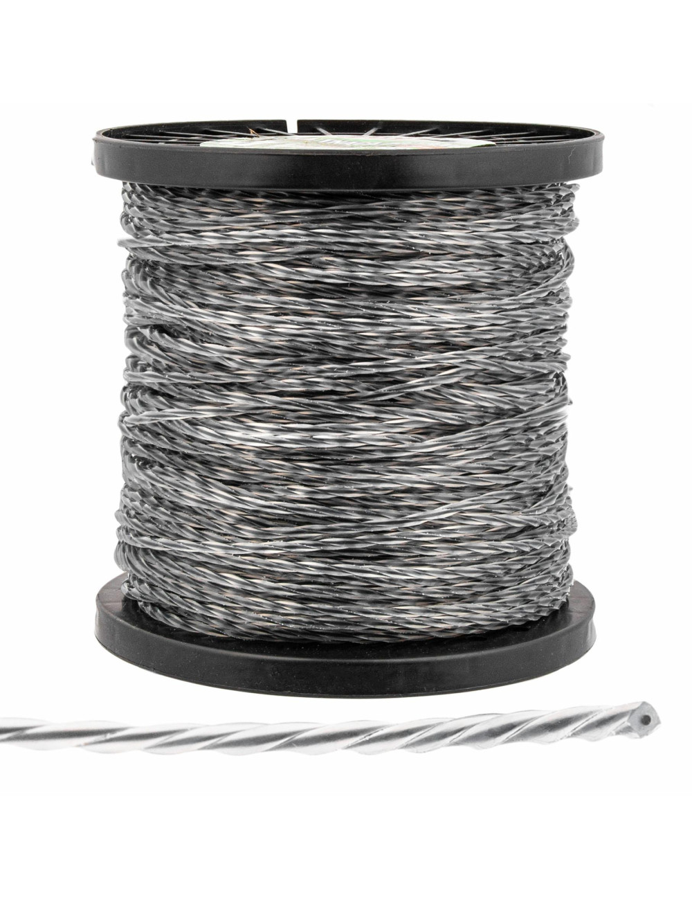 ŻYŁKA TNĄCA 2,4x100m SKRĘCONA KARBOWANA DUO-LINE SILVER