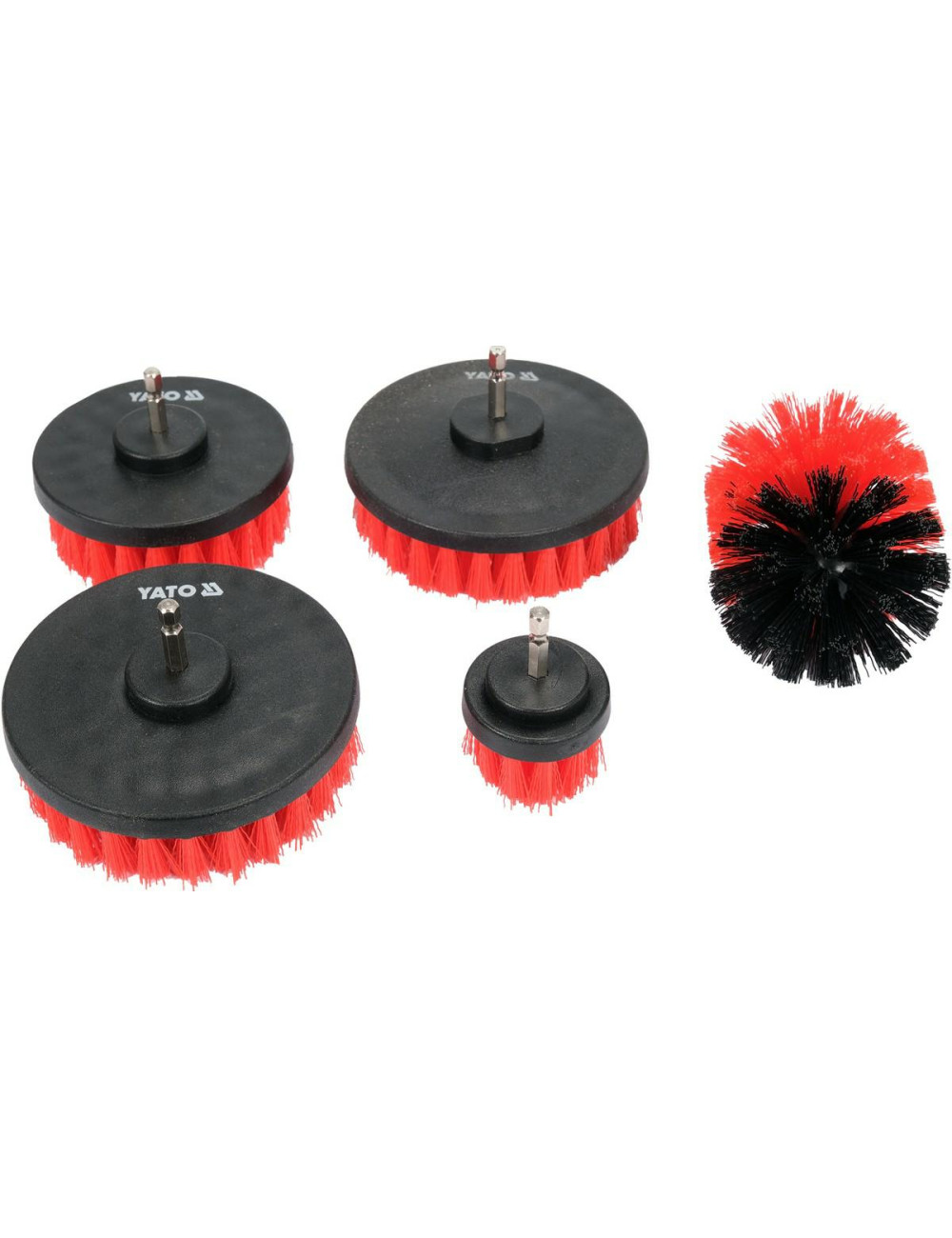 YATO ZESTAW SZCZOTEK Z TRZPIENIEM 5szt. YT-47777