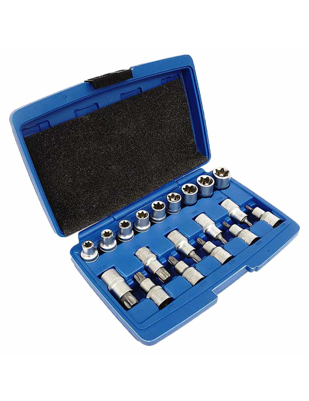 ZESTAW NASADEK TORX 19el. SILVER