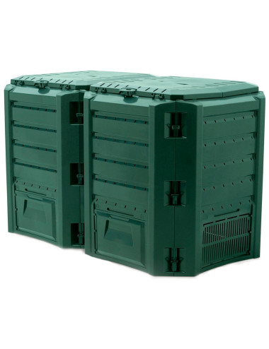PROSPERPLAST KOMPOSTOWNIK 1600L ZIELONY 2610 x 719 x 826mm 4 SEGMENTY