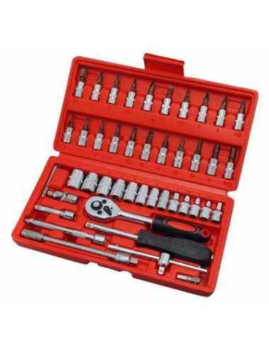 HC ZESTAW NASADEK 46 cz. 1/4"