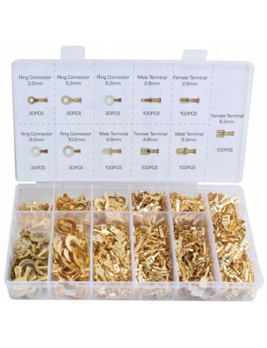 ZESTAW KONEKTORÓW SAMOCHODOWYCH 750szt. SILVER