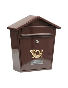 VOREL SKRZYNKA NA LISTY 380 x 320 x 105mm BRĄZ   78582