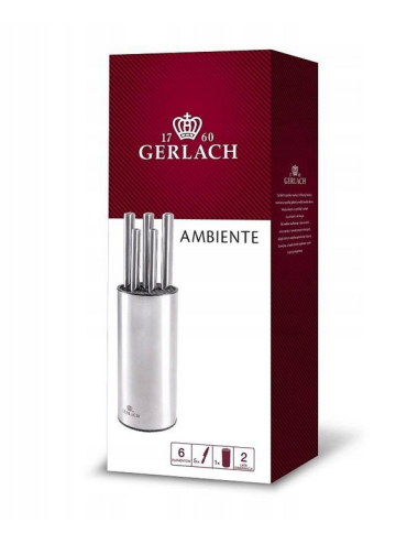 GERLACH ZESTAW NOŻY W BLOKU 5szt. AMBIE