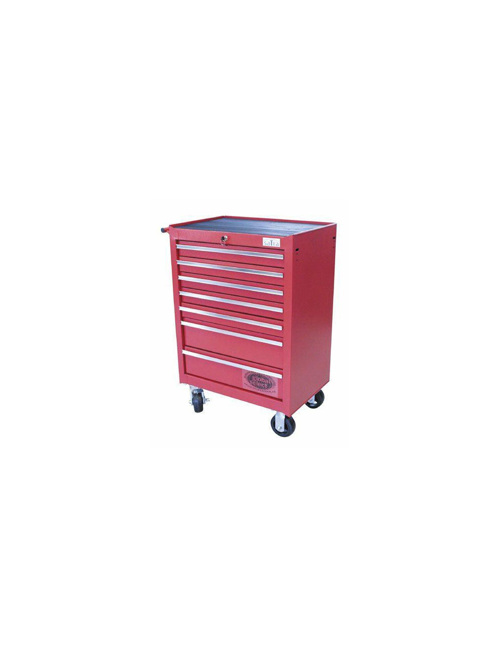 SATRA WÓZEK NARZĘDZIOWY 7-SZUFLAD CZERWONY