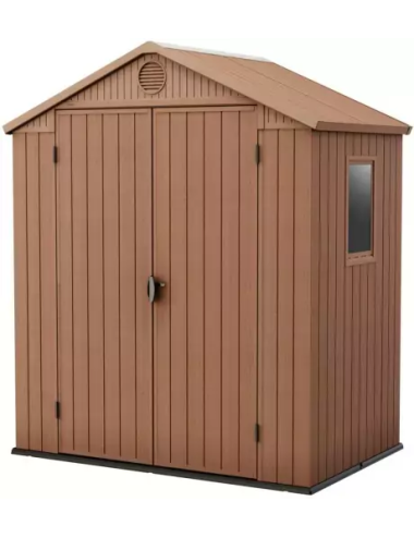 KETER DOMEK NARZĘDZIOWY OGRODOWY DARWIN 6x4 BRĄZOWY 190 x 121 x 221cm