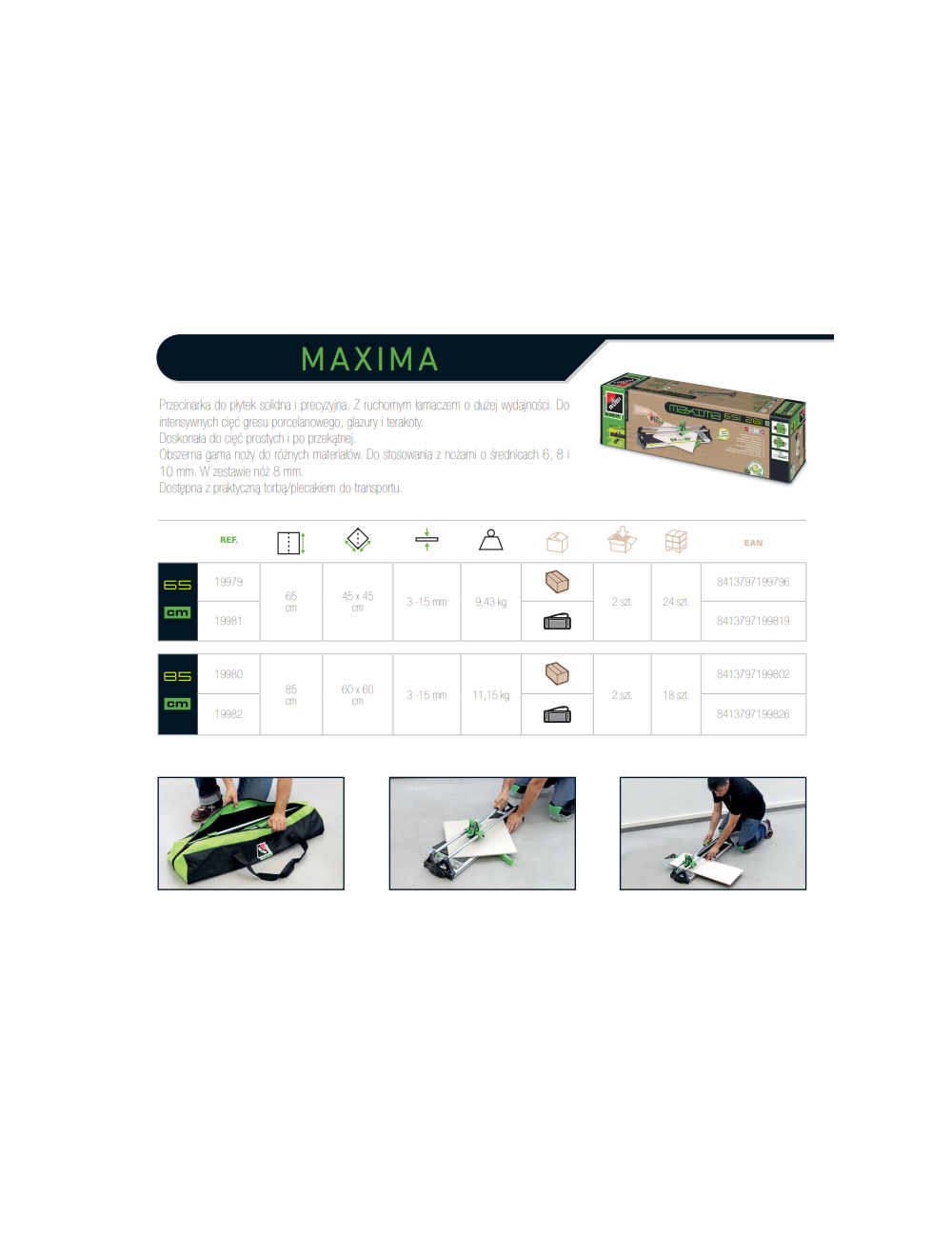 RUBI PRZYRZĄD DO CIĘCIA GLAZURY MAXIMA 65cm