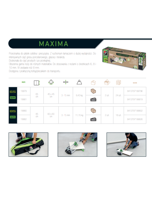 RUBI PRZYRZĄD DO CIĘCIA GLAZURY MAXIMA 65cm