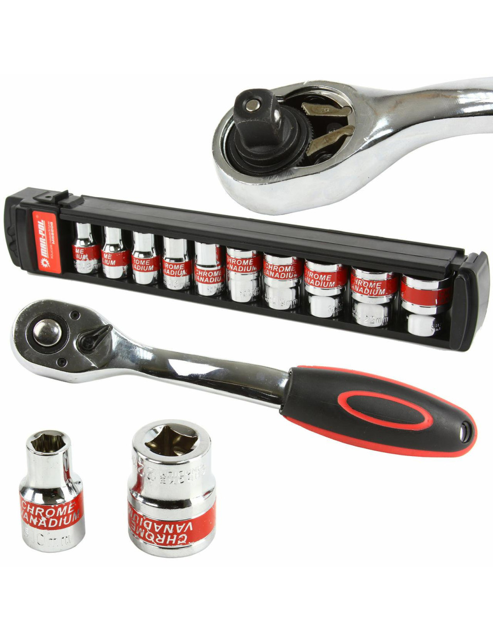 MAR-POL KLUCZE NASADOWE 1/2" 8-24mm GRZECHOTKA