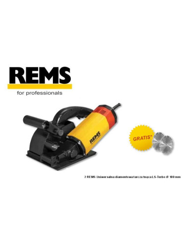 REMS BRUZDOWNICA KROKODIL 180SR + 2 TARCZE 180mm LS-TURBO