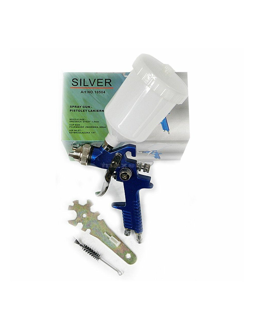 PISTOLET LAKIERNICZY Z GÓRNYM ZBIORNIKIEM SILVER 1,7