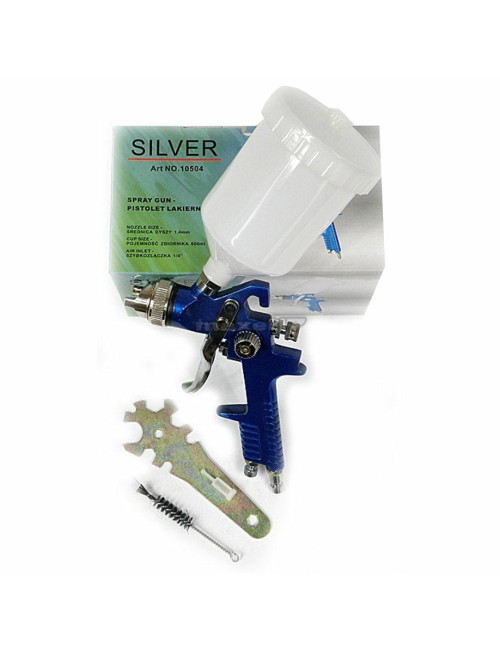 PISTOLET LAKIERNICZY Z GÓRNYM ZBIORNIKIEM SILVER 1,7