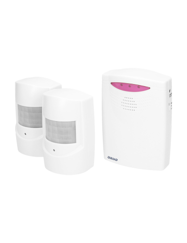 Dwa czujniki ruchu z bezprzewodową sygnalizacją IP44 Bezprzewodowy