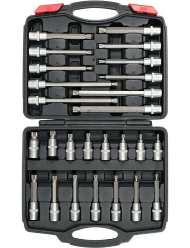 Yato Zestaw Kluczy Nasadowych Trzpieniowych 1/2" SPLINE 26 elementów YT-77542