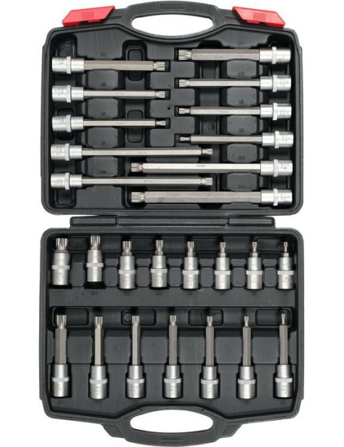 Yato Zestaw Kluczy Nasadowych Trzpieniowych 1/2" SPLINE 26 elementów YT-77542