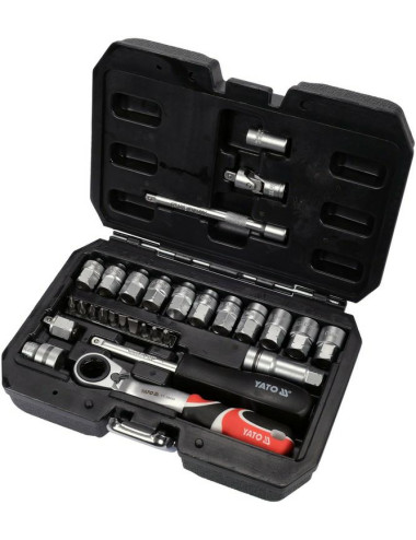 YATO ZESTAW KLUCZY PRZELOTOWYCH 29el 1/4" SPLINE