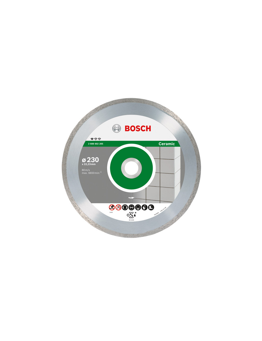BOSCH TARCZA DIAMENTOWA 125x22 PEŁ CERAMIC