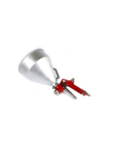 PISTOLET DO TYNKÓW ZBIORNIK METALOWY SILVER