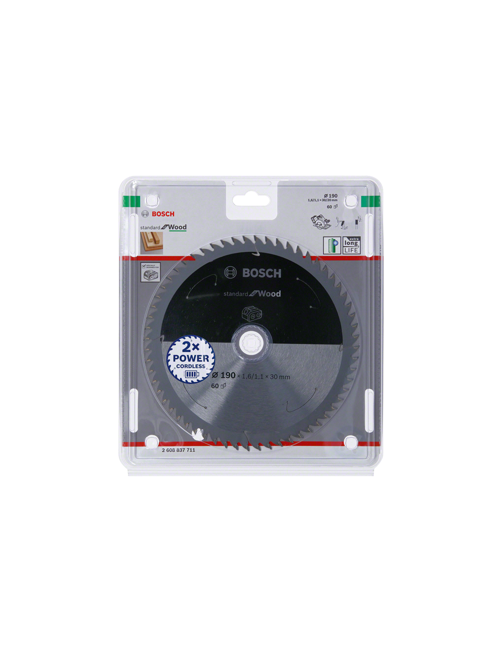 BOSCH PIŁA STANDARD WOOD ACCU 190x30x60z