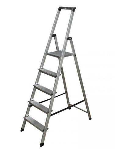 KRAUSE DRABINA SOLIDY ALUM. 5 STOPNI