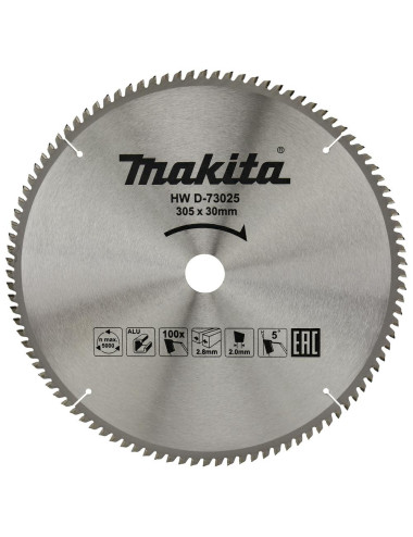 MAKITA PIŁA TARCZOWA DO ALUMINIUM 305x30x100z ECONOMY