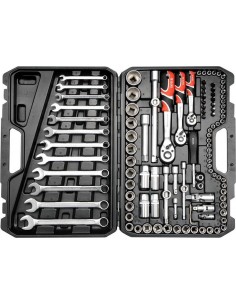 YATO ZESTAW KLUCZY 1/4" , 3/8" , 1/2"  111 elem.  38831