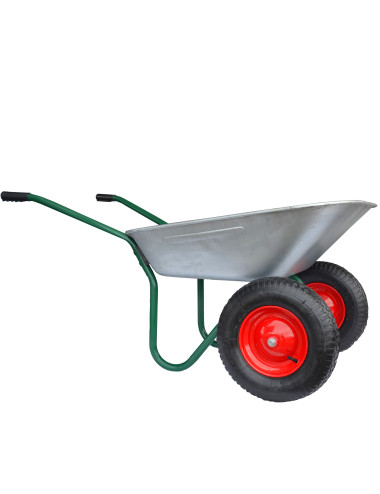 AWTOOLS TACZKA OGRODOWA 100L DWA KOŁA FELGI METALOWE