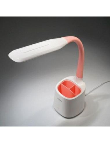 TIROSS LAMPKA BIURKOWA 60 SMD LED BIAŁO-RÓŻOWA