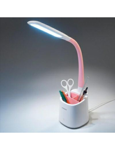 TIROSS LAMPKA BIURKOWA 60 SMD LED BIAŁO-RÓŻOWA