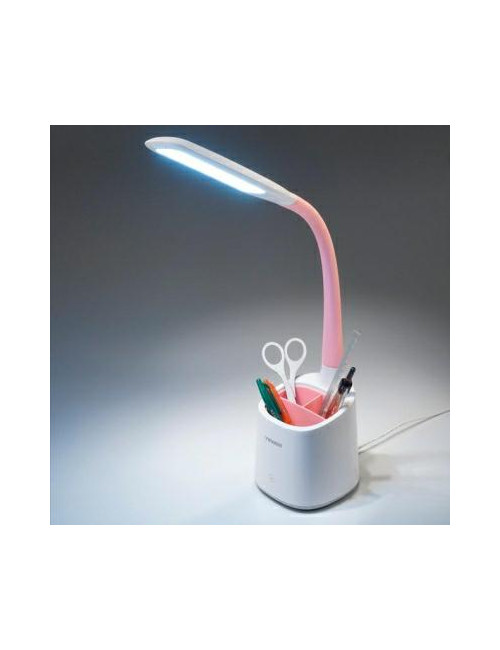 TIROSS LAMPKA BIURKOWA 60 SMD LED BIAŁO-RÓŻOWA