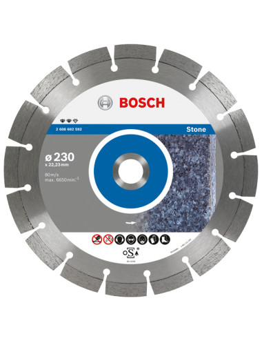 BOSCH TARCZA DIAMENTOWA 150x22 SEG STONE