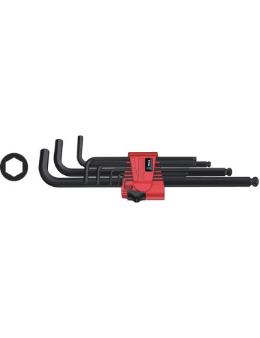 WERA ZESTAW IMBUSÓW TRZPIENIOWYCH DŁUGICH Z KULKĄ 9szt. 1,5 - 10 mm