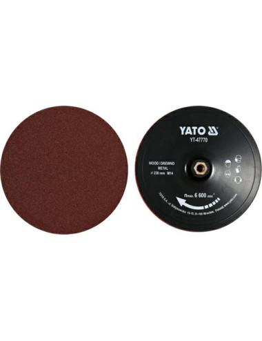 YATO TARCZA Z RZEPEM 230mm M14 + AKCESORIA