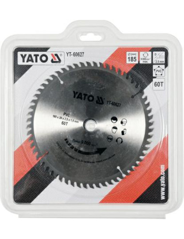 YATO TARCZA DO CIĘCIA PCV 185*60*20 YT-60627