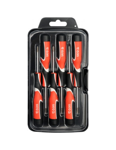 YATO WKRĘTAKI PRECYZYJNE 6 elem. PŁASKIE KRZYŻOWE YT-25861