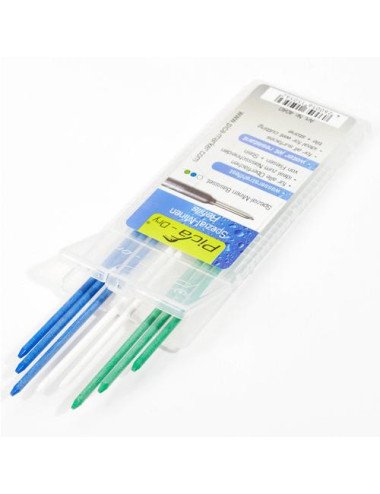 PICA WKŁADY WYMIENNE WODOODPORNE 3-NIEBIESKI 3-ZIELONY 2-BIAŁY DO OŁÓWKA 3030