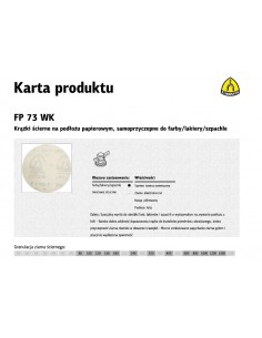 KLINGSPOR KRĄŻEK ŚCIERNY SAMOPRZYCZEPNY 125mm  FP73WK gr.800 /100szt.