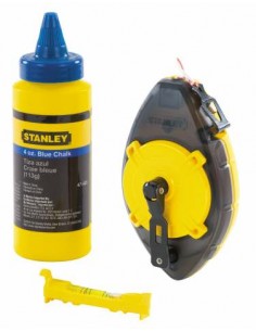 STANLEY SZNUR TRASERSKI POWERWINDER 30m + KREDA + POZIOMNICA SZNURKOWA