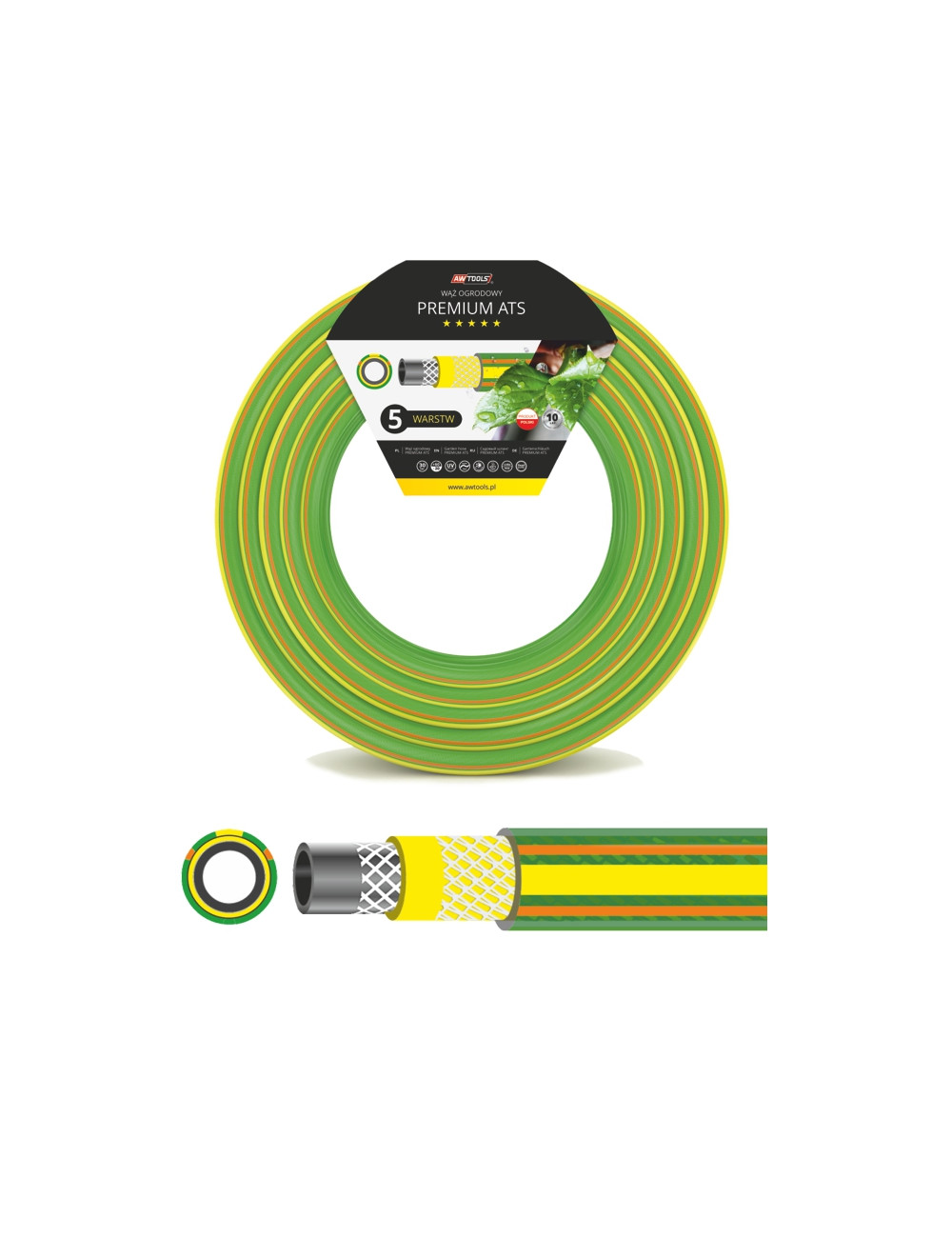 AWTOOLS WĄŻ OGRODOWY PREMIUM ATS 1/2" 25m