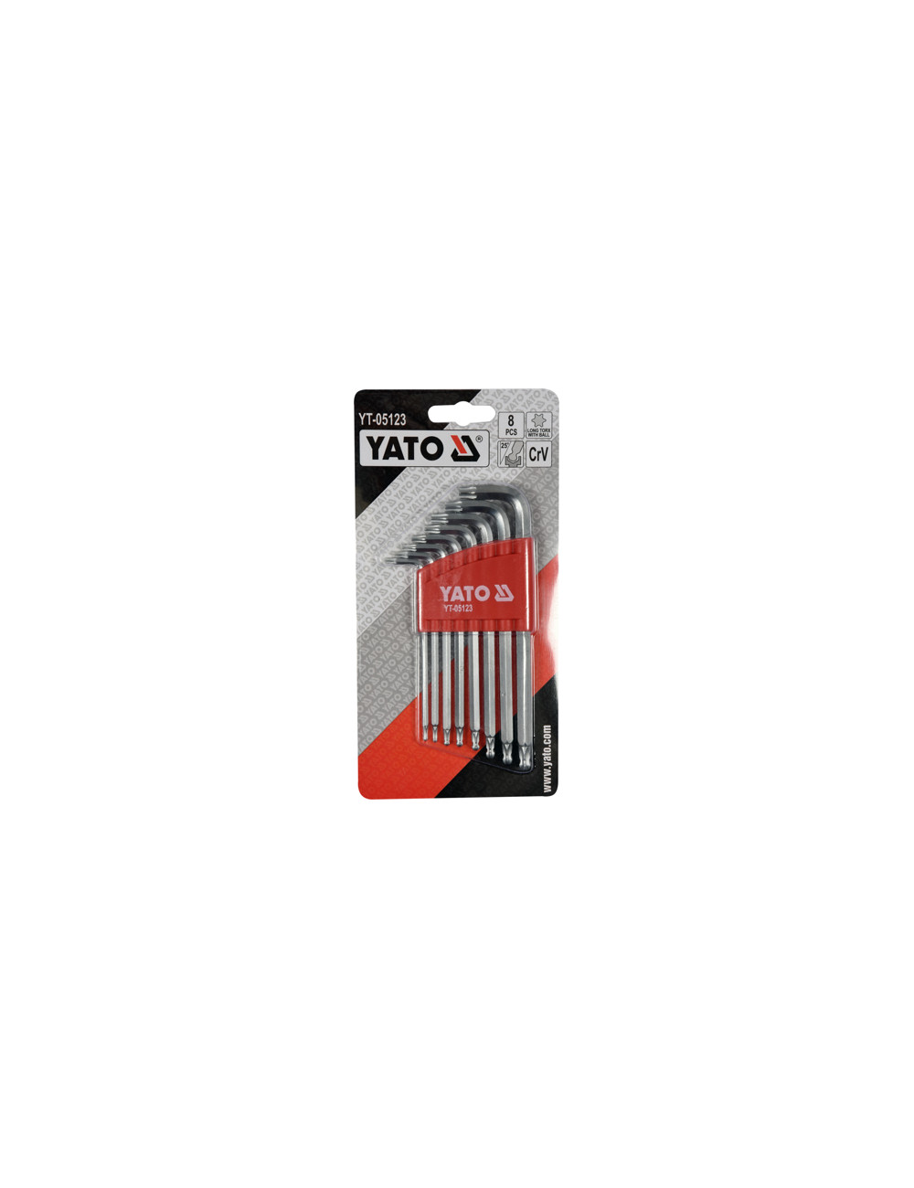 YATO TORX Z KULKĄ 8szt DŁUGIE YT-05123