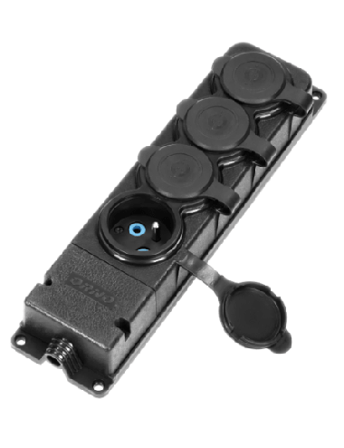 ORNO ROZDZIELACZ WARSZTATOWY 4x GNIAZDA IP44 GUMA