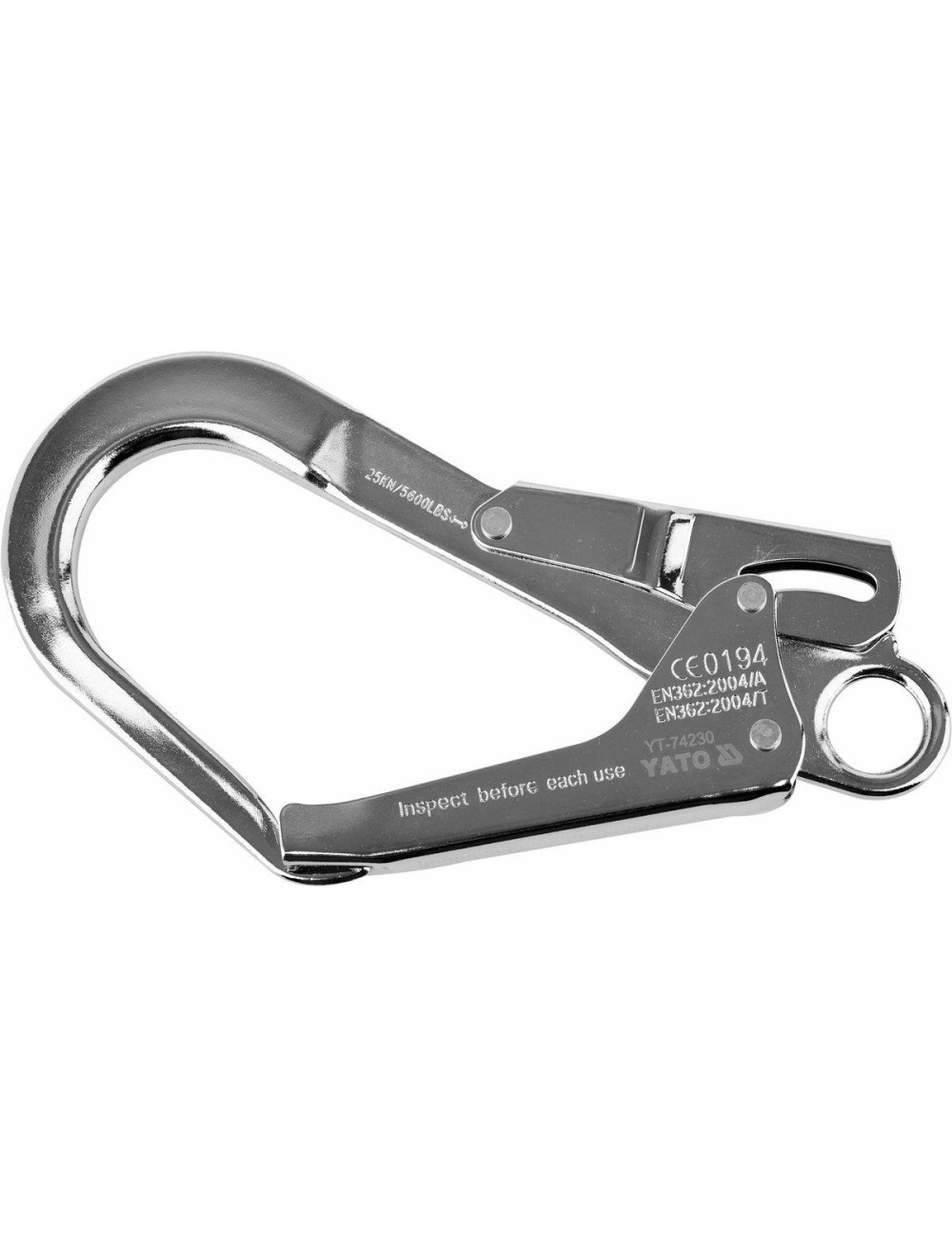 YATO KARABINCZYK DO SZELEK BEZPIECZEŃSTWA STALOWY ROZWACIE 54mm YT-74230