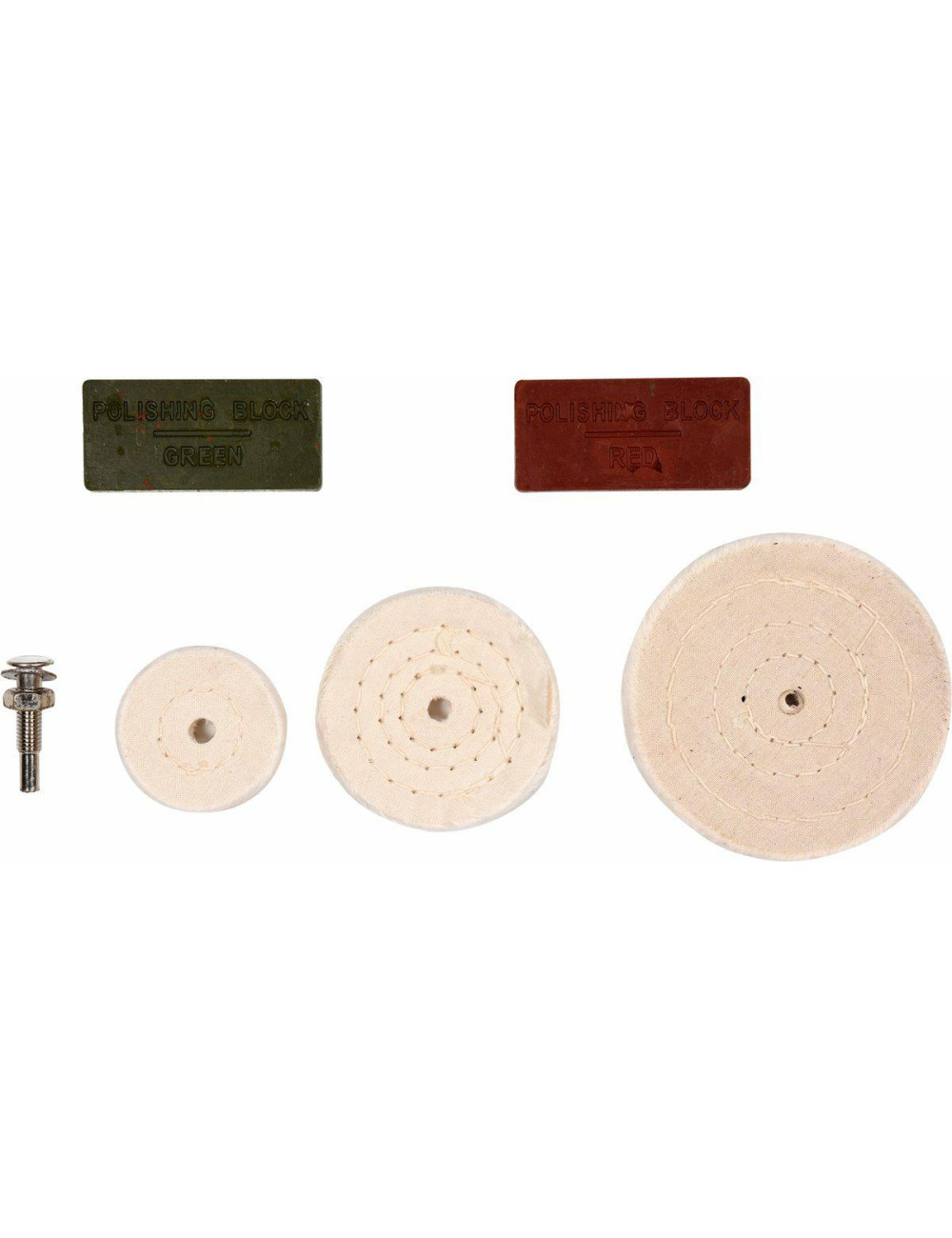 VOREL ZESTAW POLERSKI 3 TARCZE + 2 PASTY + UCHWYT 6mm