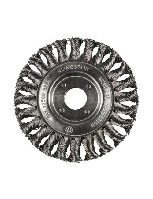 KLINGSPOR SZCZOTKA TARCZOWA 125mm M14 BR600Z DRUT SKRĘCANY