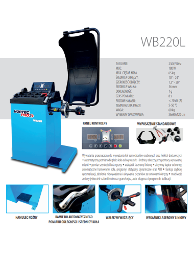 WYWAŻARKA NORTEC WB220L Z LASEREM