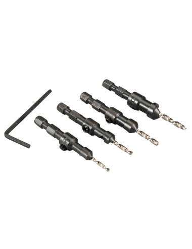 MAKITA ZESTAW WIERTEŁ DO DREWNA 4szt. Z POGŁĘBIACZEM 2,4 2,8 3,2 3,6mm