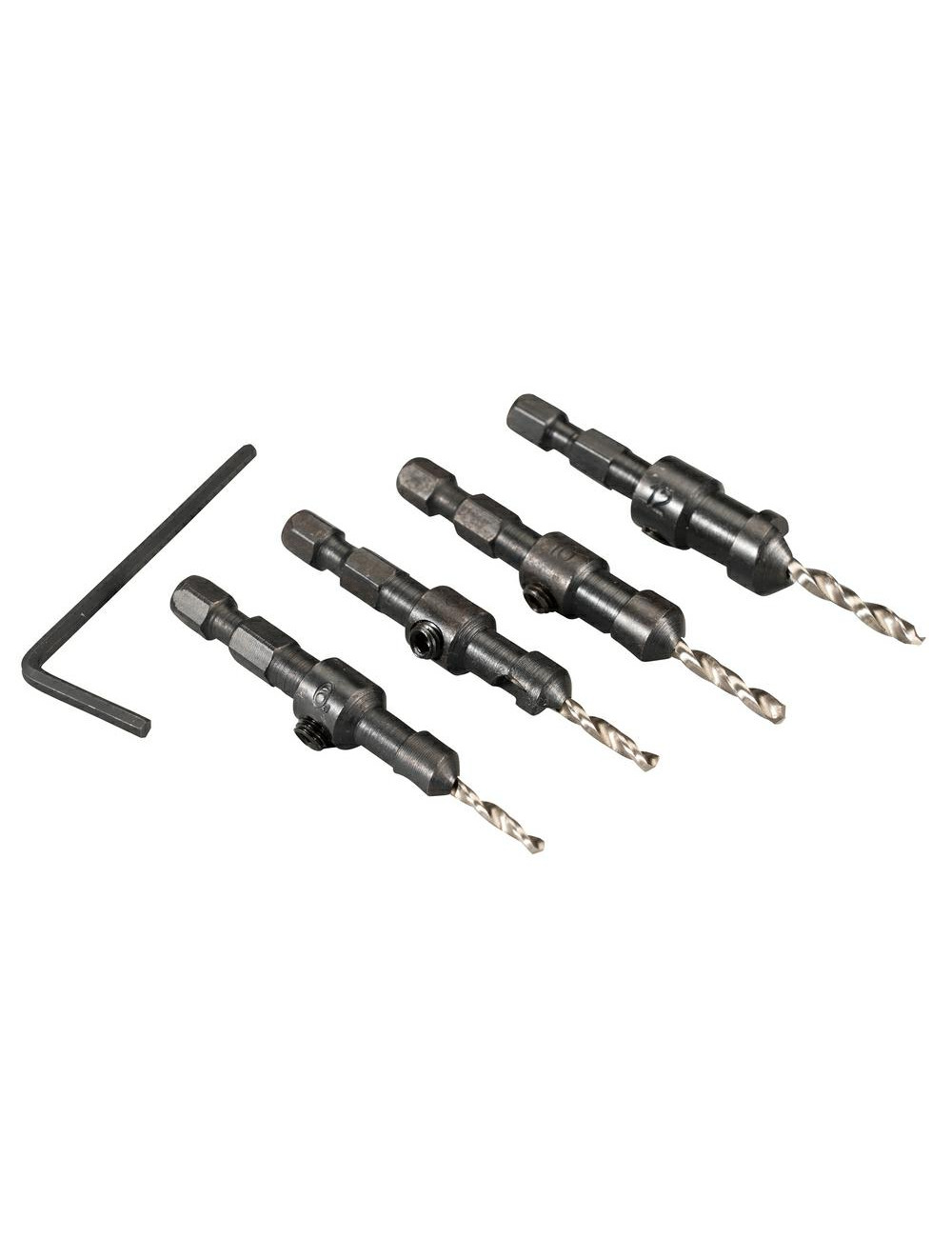 MAKITA ZESTAW WIERTEŁ DO DREWNA 4szt. Z POGŁĘBIACZEM 2,4 2,8 3,2 3,6mm