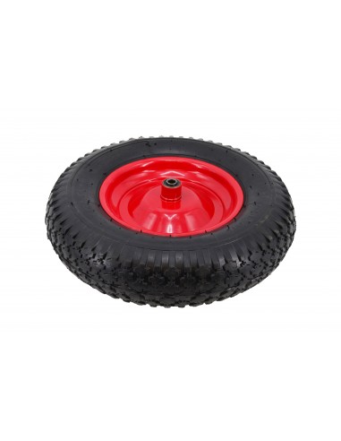 AWTOOLS KOŁO DO TACZKI PNEUMATYCZNE 400 FELGA METAL, ŁOŻYSKO+OŚ, 2 WARSTWY, 2 ATM